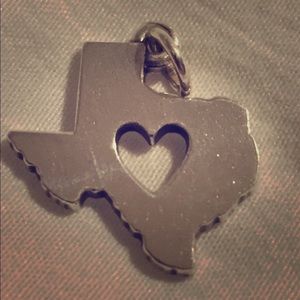 *WORN* James Avery “...Heart of Texas” charm